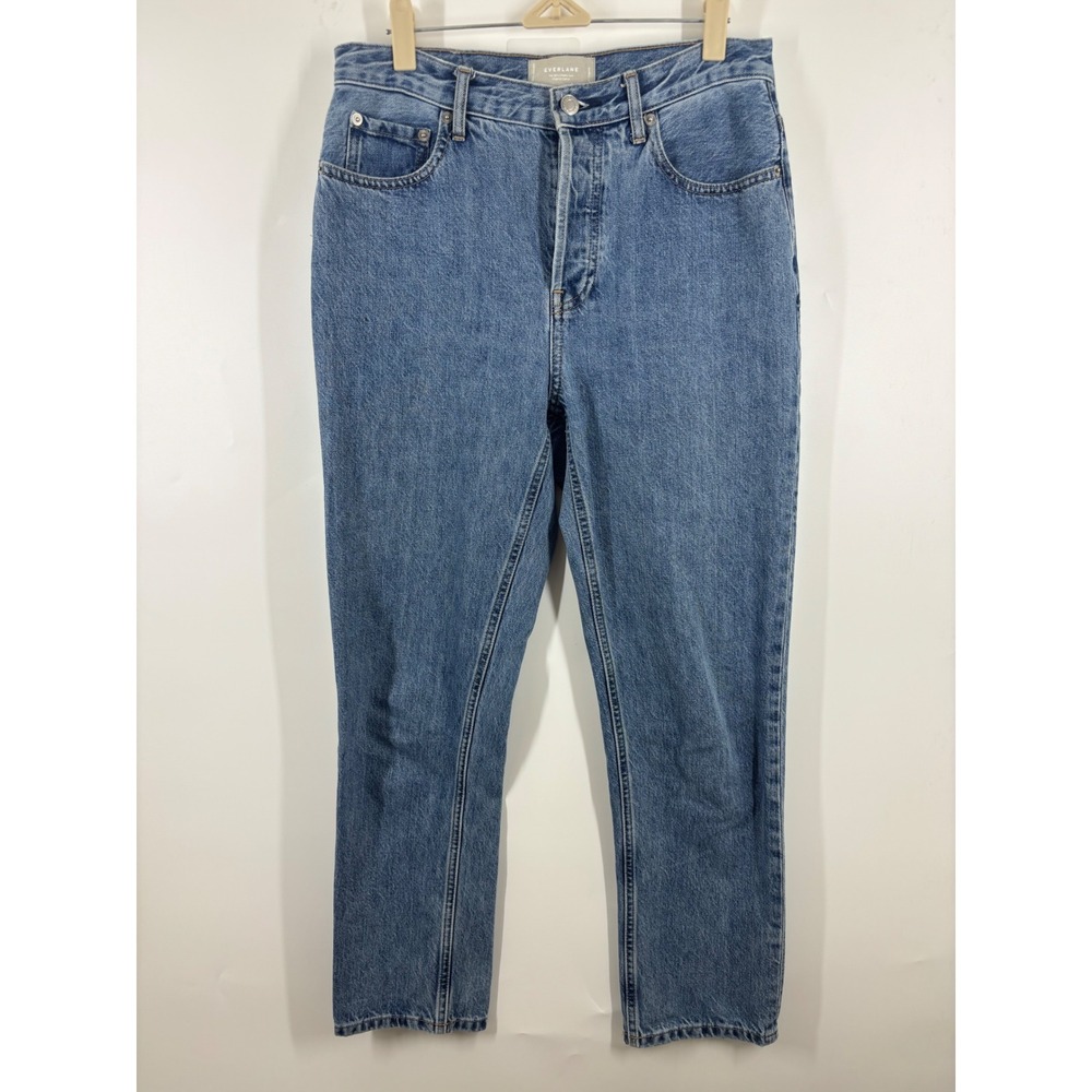 Everlane The 90s Cheeky Jean Blue Organic Cotton Straight Leg Jeans 27 Regular